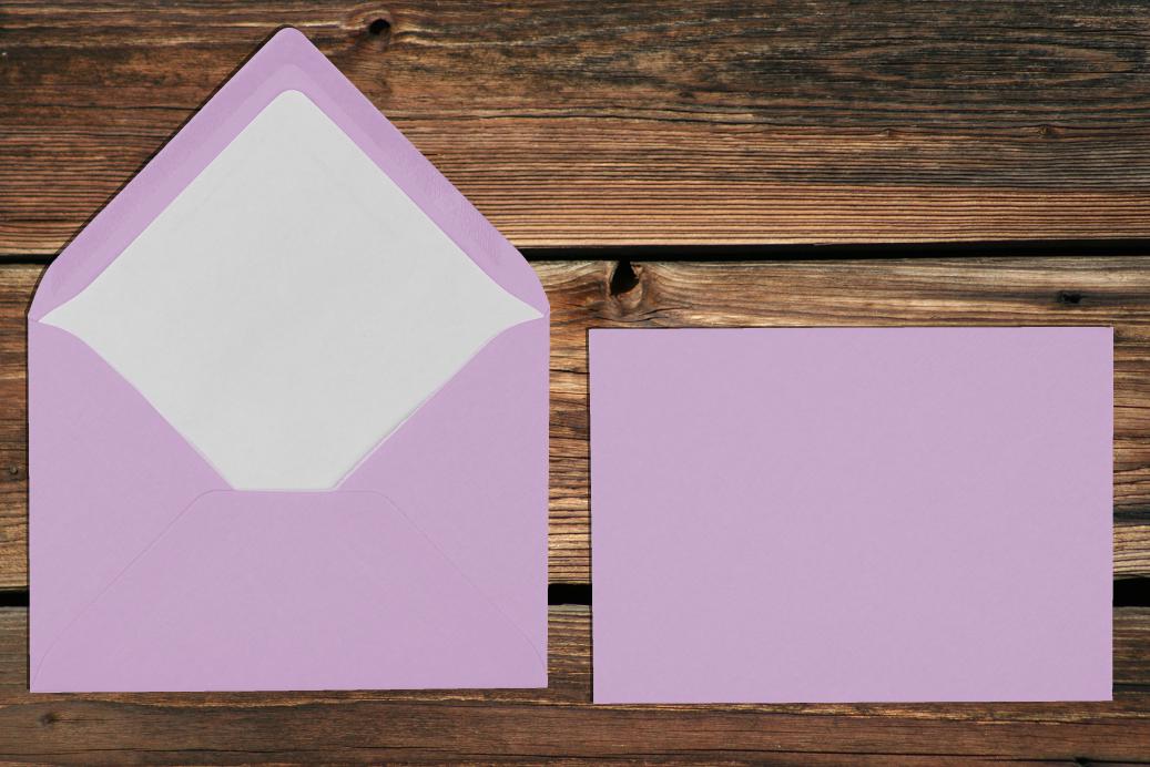 Briefhüllen mit Seidenfutter C6 114x162 mm Nassklebend Orchidee gerippt 100 g/qm